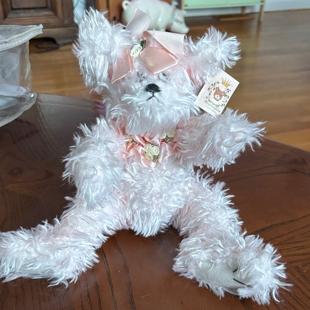 Fluffy Pink Stuffed Bear